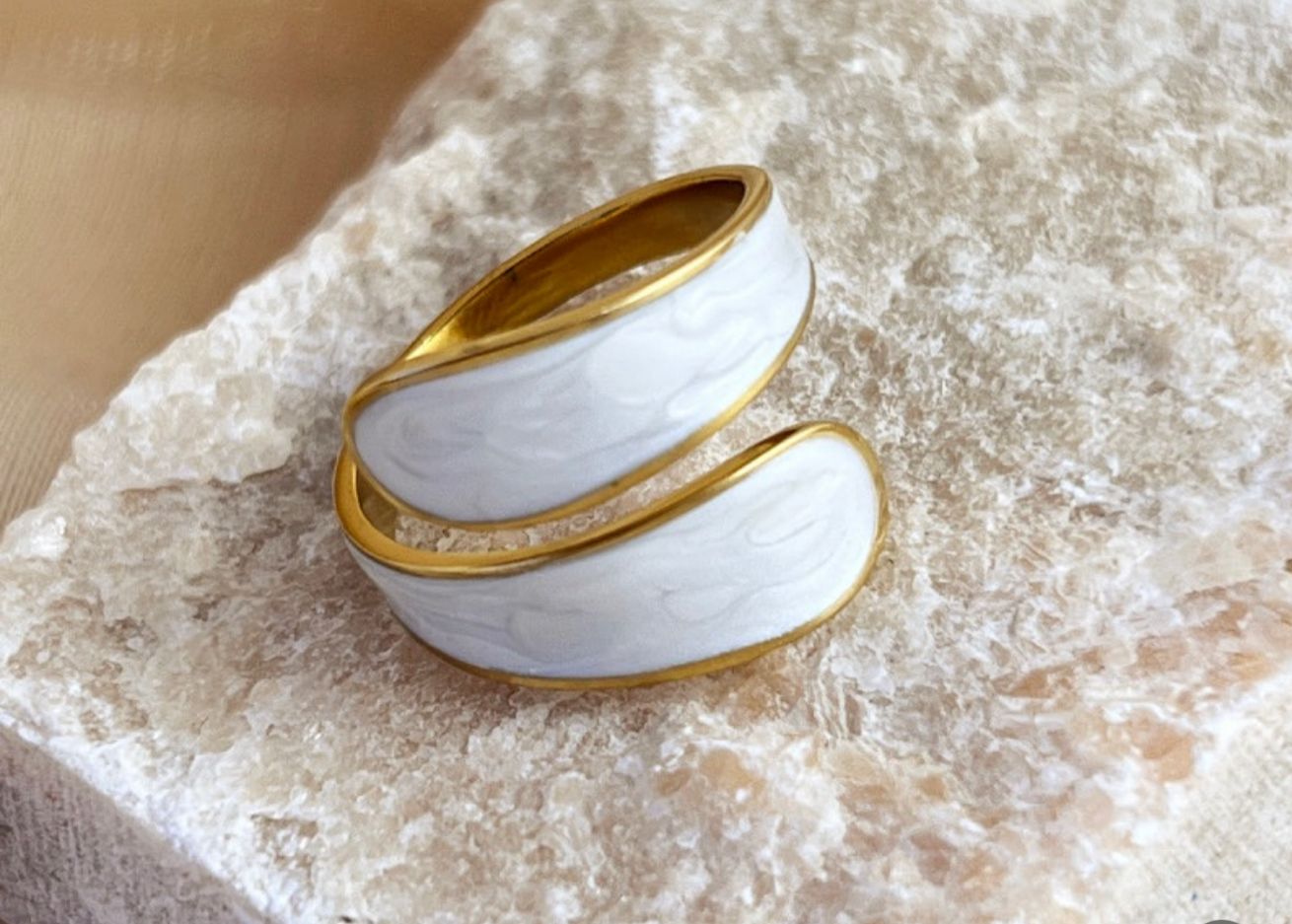 Marble Snake Ring