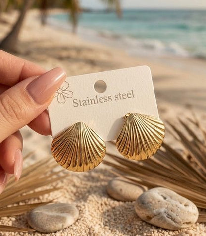 Plain Shell earrings