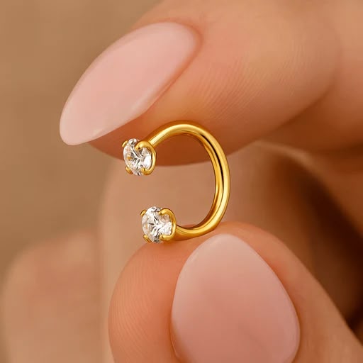 2 stones Nose Ring✨
