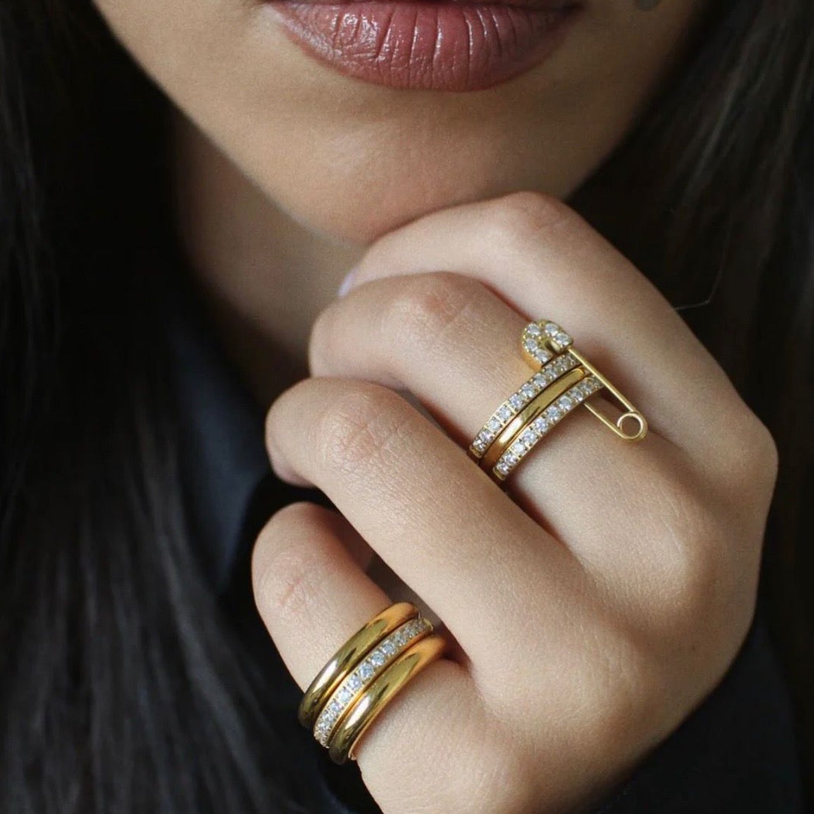 Safety pin Ring