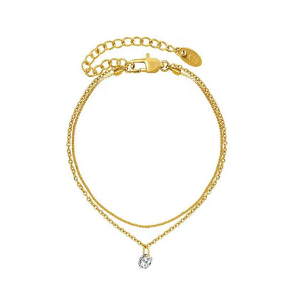 Double Chain Anklet