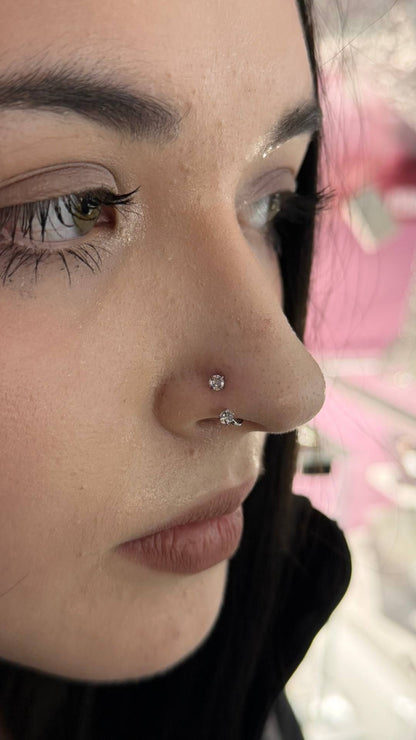2 stones Nose Ring✨