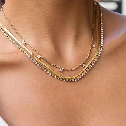 3 layers necklace