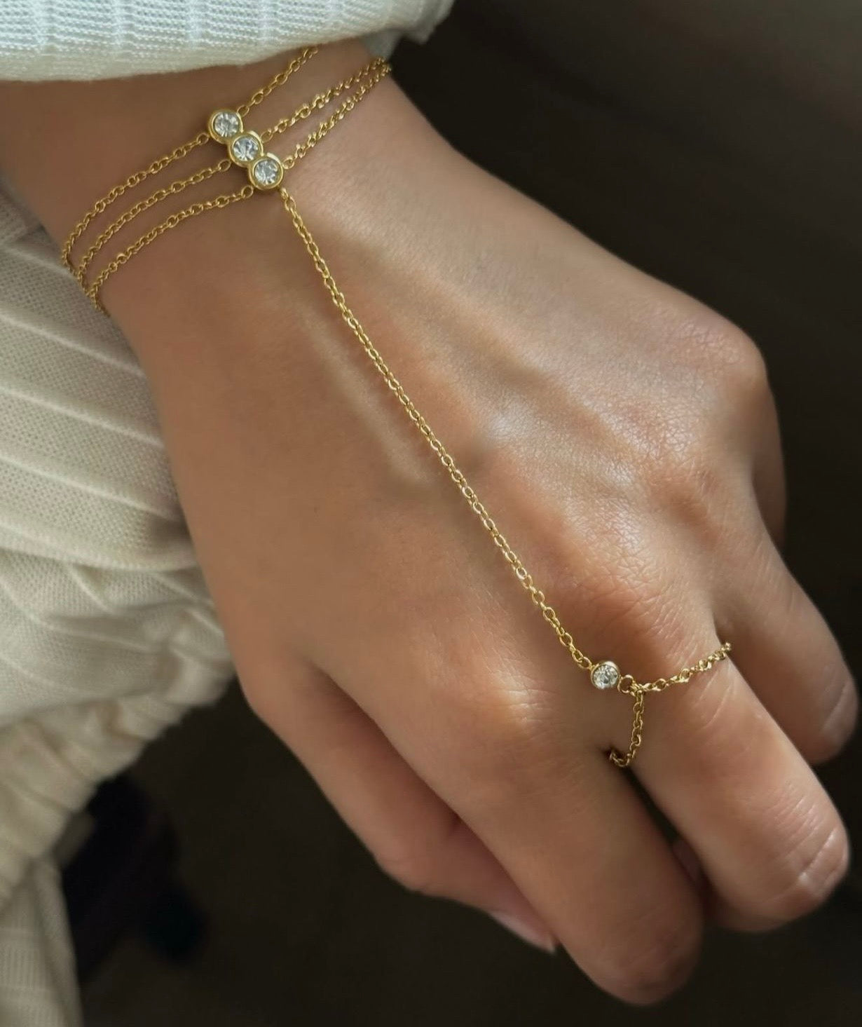3 layer hand chain