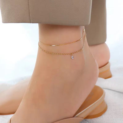 Double Chain Anklet