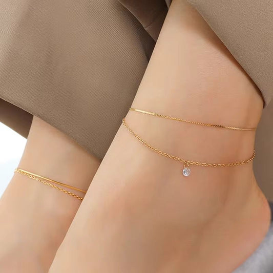 Double Chain Anklet