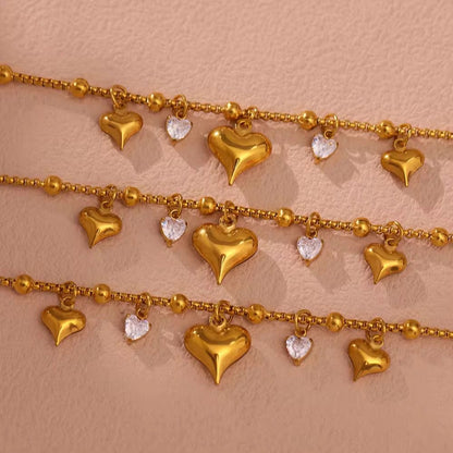 Heart charm bracelet✨
