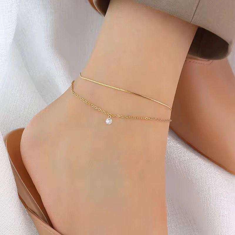 Double Chain Anklet