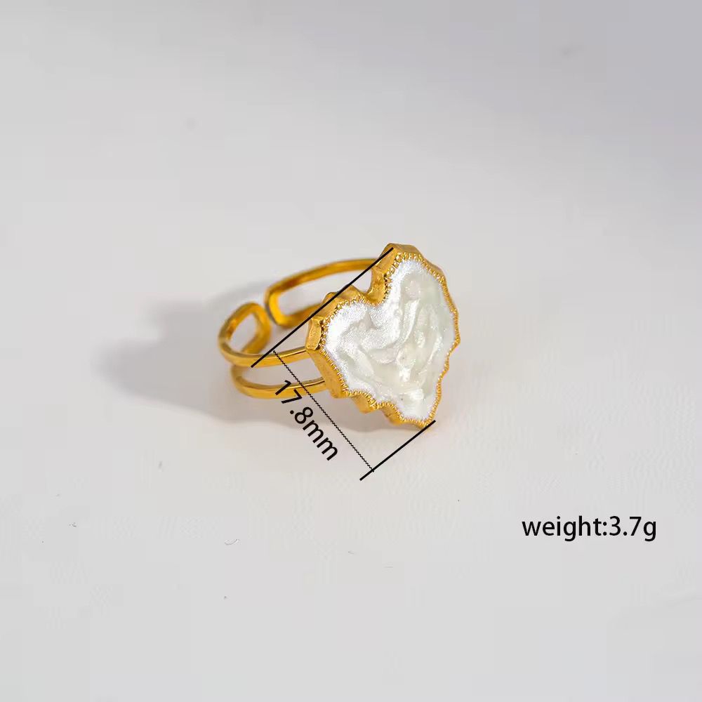 MARBLE HEART RING